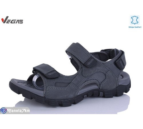 Сандалі чоловічі на літо (8 пар р.41-46) сірий  "Supo-Vegas"