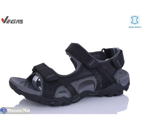 Сандалі чоловічі на літо (8 пар р.41-46) чорний  "Supo-Vegas"