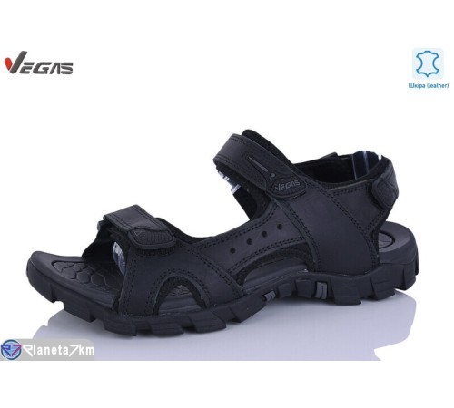 Сандалі чоловічі на літо (6 пар р.46-49) чорний  "Supo-Vegas"