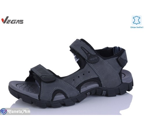 Сандалі чоловічі на літо (6 пар р.46-49) сірий  "Supo-Vegas"