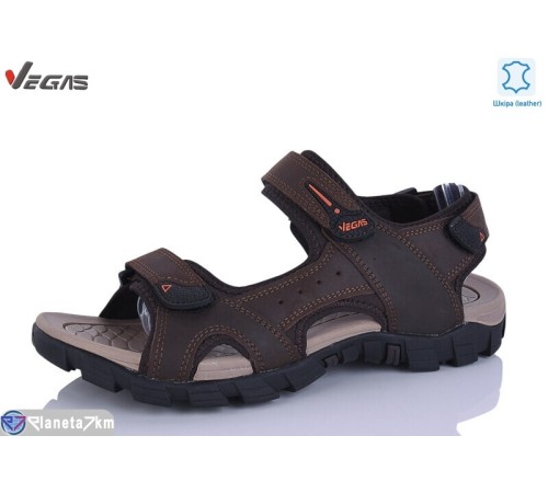 Сандалі чоловічі на літо (6 пар р.46-49) коричневий  "Supo-Vegas"