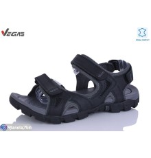 Сандалі чоловічі на літо (6 пар р.46-49) чорний  "Supo-Vegas"