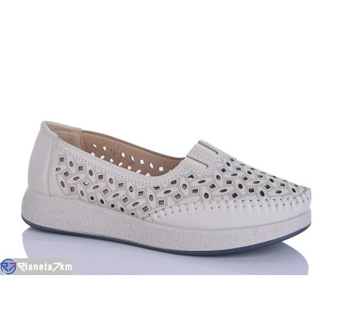 Туфлі жіночі на літо (8 пар р.37-42) бежевий  "ZORINA"