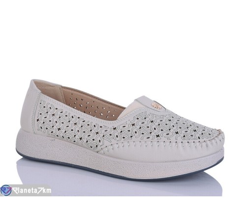 Туфлі жіночі на літо (8 пар р.37-42) бежевий  "ZORINA"