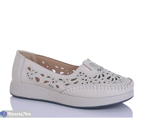 Туфлі жіночі на літо (8 пар р.37-42) бежевий  "ZORINA"