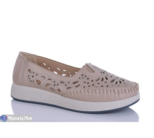 Туфлі жіночі на літо (8 пар р.37-42) коричневий  "ZORINA"