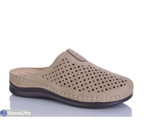 Шлепки жіночі на літо (8 пар р.40-43) коричневий  "ZORINA"