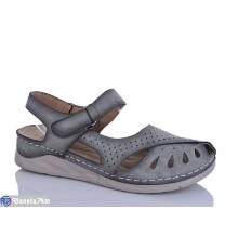 Босоніжки жіночі на літо (8 пар р.37-42) сірий  "ZORINA"