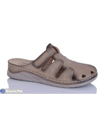 Шлепки жіночі на літо (8 пар р.37-42) коричневий  "ZORINA"