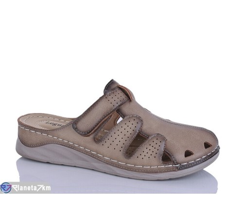 Шлепки жіночі на літо (8 пар р.37-42) коричневий  "ZORINA"