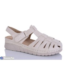 Босоніжки жіночі на літо (8 пар р.37-42) бежевий  "ZORINA"