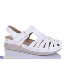 Босоніжки жіночі на літо (8 пар р.37-42) білий  "ZORINA"