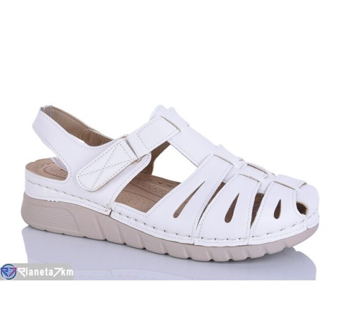 Босоніжки жіночі на літо (8 пар р.37-42) білий  "ZORINA"