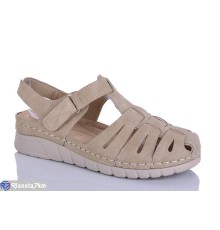 Босоніжки жіночі на літо (8 пар р.37-42) коричневий  "ZORINA"