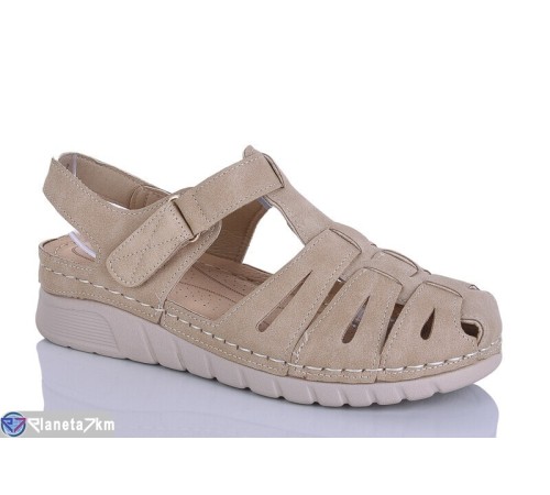 Босоніжки жіночі на літо (8 пар р.37-42) коричневий  "ZORINA"