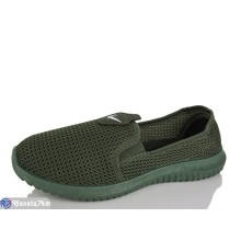 Сліпони дитячі на літо (12 пар р.37-41) хакі  "INPIRE"