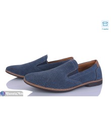 Туфлі чоловічі на літо (8 пар р.41-46) синій  "HoRIK"
