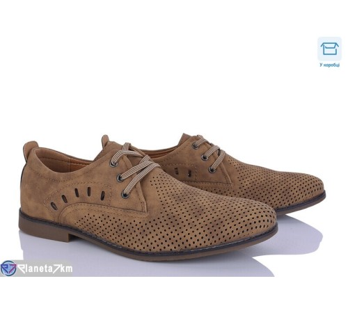 Туфлі чоловічі на літо (8 пар р.41-46) коричневий  "HoRIK"