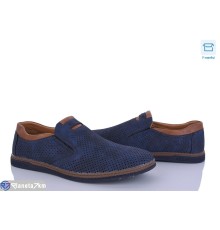 Туфлі чоловічі на літо (8 пар р.41-46) синій  "HoRIK"