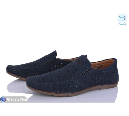 Туфлі чоловічі на літо (8 пар р.41-46) синій  "HoRIK"