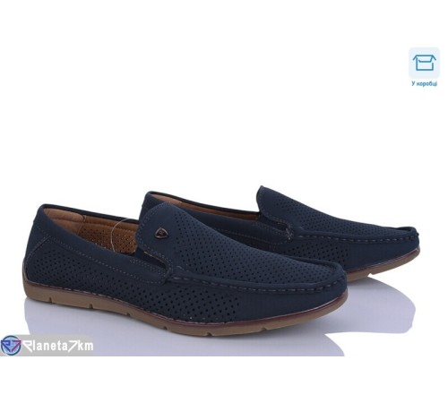 Туфлі чоловічі на літо (8 пар р.41-46) синій  "HoRIK"