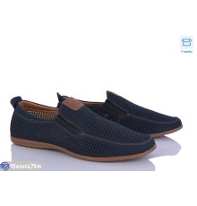 Туфлі чоловічі на літо (8 пар р.41-46) синій  "HoRIK"