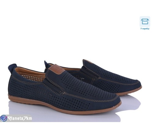 Туфлі чоловічі на літо (8 пар р.41-46) синій  "HoRIK"