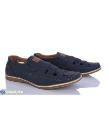 Туфлі чоловічі на літо (8 пар р.41-46) синій  "HoRIK"