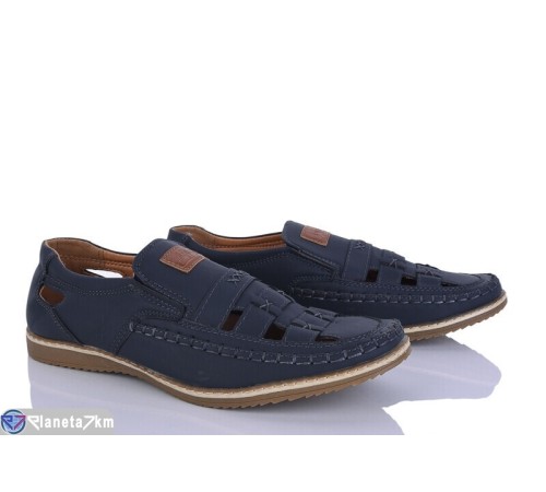 Туфлі чоловічі на літо (8 пар р.41-46) синій  "HoRIK"