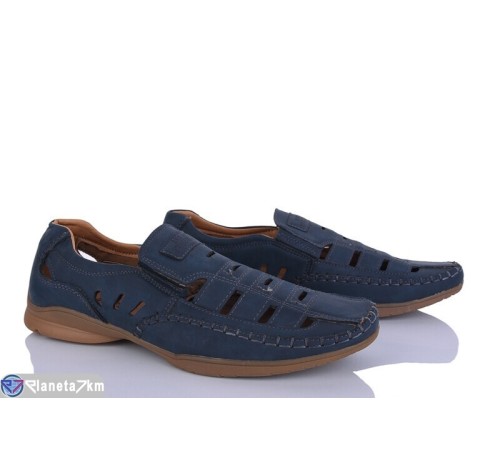 Туфлі чоловічі на літо (8 пар р.41-46) синій  "HoRIK"
