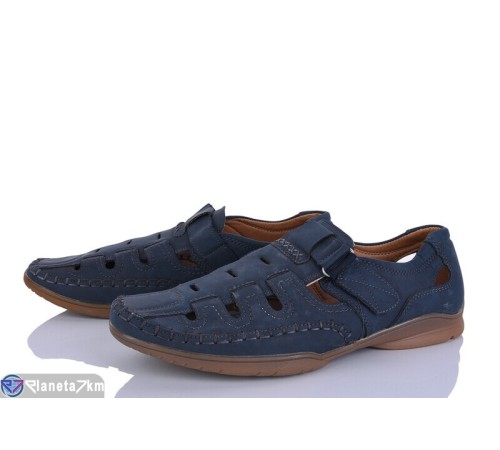 Туфлі чоловічі на літо (8 пар р.41-46) синій  "HoRIK"