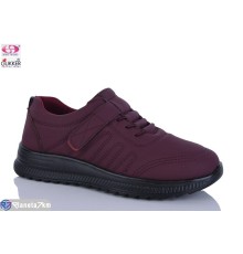 Кросівки жіночі на весну/осінь (8 пар р.36-41) бордовий  "Gukkcr"