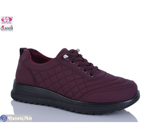 Кросівки жіночі на весну/осінь (8 пар р.36-41) бордовий  "Gukkcr"