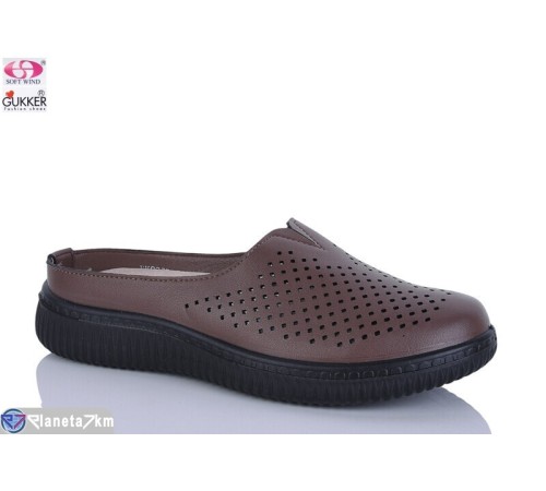 Шлепки жіночі на літо (8 пар р.36-41) коричневий  "Gukkcr"