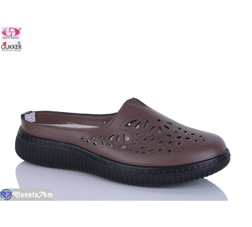Шлепки жіночі на літо (8 пар р.36-41) коричневий  "Gukkcr"