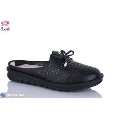 Шлепки жіночі на літо (8 пар р.36-41) чорний  "Gukkcr"