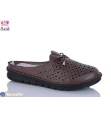 Шлепки жіночі на літо (8 пар р.36-41) коричневий  "Gukkcr"