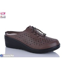 Шлепки жіночі на літо (8 пар р.36-41) коричневий  "Gukkcr"