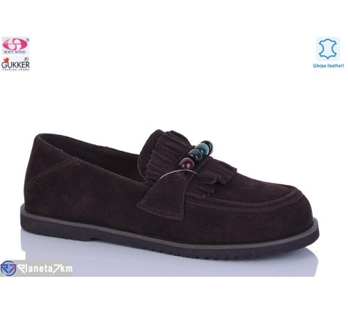 Туфлі жіночі на весну/осінь (8 пар р.36-40) коричневий  "Gukkcr"