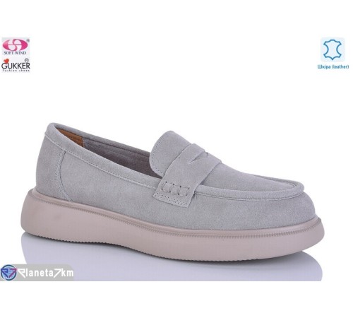 Туфлі жіночі на весну/осінь (8 пар р.36-41) сірий  "Gukkcr"