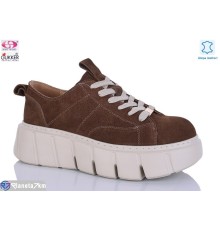 Кросівки жіночі на весну/осінь (8 пар р.36-41) коричневий  "Gukkcr"