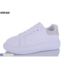 Кросівки жіночі на весну/осінь (12 пар р.36-41) білий  "Super Gear"