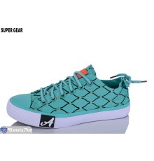 Кеди жіночі на весну/осінь (12 пар р.35-39) зелений  "Super Gear"