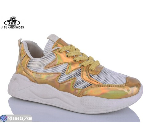 Кросівки жіночі на весну/осінь (8 пар р.36-41) золотий  "Jibukang"