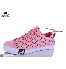 Кеди жіночі на весну/осінь (12 пар р.35-39) рожевий  "Jibukang"