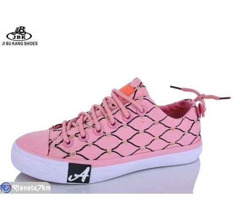 Кеди жіночі на весну/осінь (12 пар р.35-39) рожевий  "Jibukang"