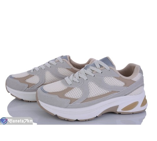 Кросівки жіночі на весну/осінь (8 пар р.36-41) бежевий  "LOREDANA"