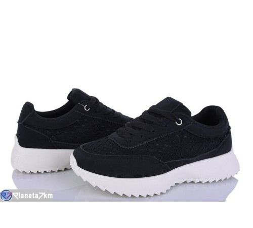 Кросівки жіночі на весну/осінь (8 пар р.36-41) чорний  "LOREDANA"