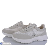 Кросівки жіночі на весну/осінь (8 пар р.36-41) бежевий  "LOREDANA"