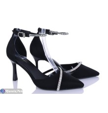 Туфлі жіночі на літо (6 пар р.36-40) чорний  "LOREDANA"